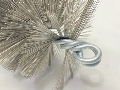 NEW SCHAEFER STAINLESS STEEL WIRE BRUSH 2-1/2" FOR 2-3/4" FLUE