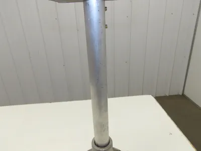 7" Tabletop Conveyor Aluminum Pedestal Round Pipe Leg Stand 24"-28"H Set of 2