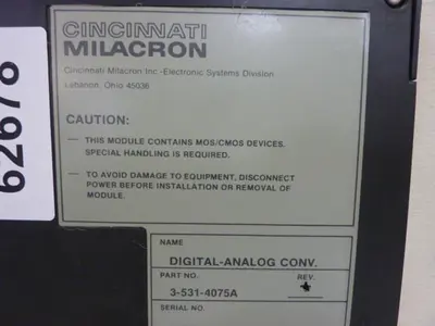 USED CINCINNATI MILACRON 3-531-4075A
