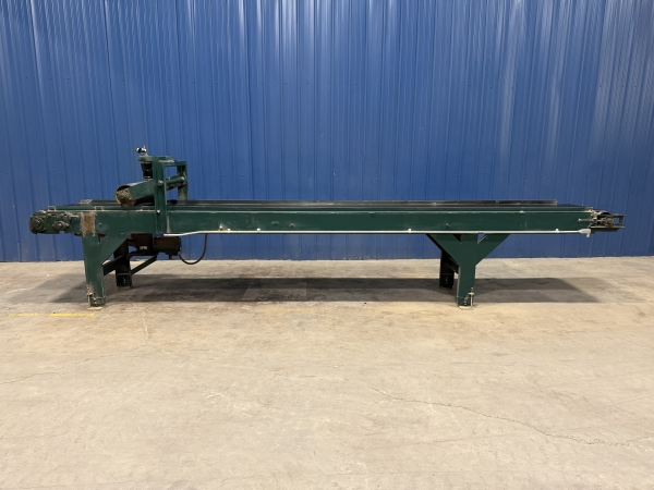 Automated Lumber Handling 18' Belt Conveyor with Pinch Roller