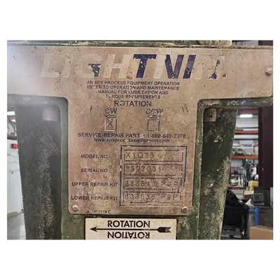 Used 80 Gal Stainless Steel Mix Tank w/ Lightnin Mixer X1Q25