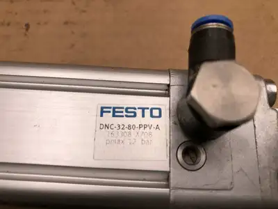 FESTO DNC-32-25-PPV-A Double Acting Air Cylinder 174PSI 32mm Bore 25mm Stroke