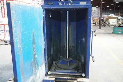 55 GALLON DRUM VESTIL HYDRAULIC CRUSHER & COMPACTOR, MODEL #WBB3147055: YOBRO #24913