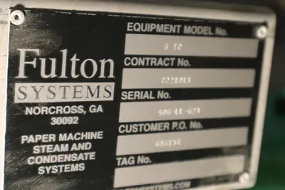 Fisher Control Valve Fulton Boiler Steam Valve With Pneumatic Actuator