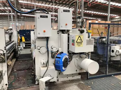 66″ x 115″ Koppers 3 color Rotary Die Cutter with Stacker