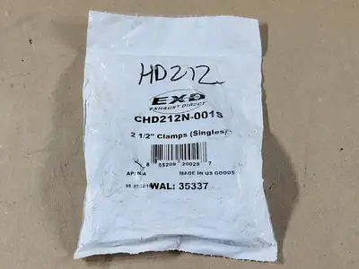 Exhaust Direct 2-1/2" Clamp Singles CHD212N-001S