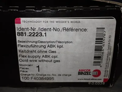 New | in-Stock ABICOR BINZEL 881.2223.1 Cable & Wire Ohio US | HGR 24 #752110