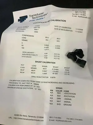 TRANSDUCER TECHNIQUES GS0-100