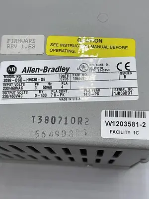 USED ALLEN-BRADLEY ALLEN-BRADLEY 2098-DSD-HV030-SE SER B