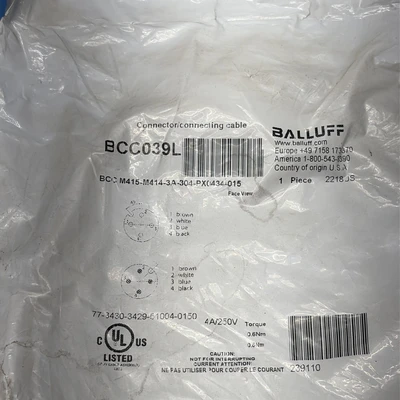NEW Balluff BCC M415-M414-3A-304-PX0434-015