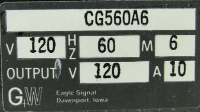 NEW EAGLE SIGNAL CG560A6 TIMER 60 SEC
