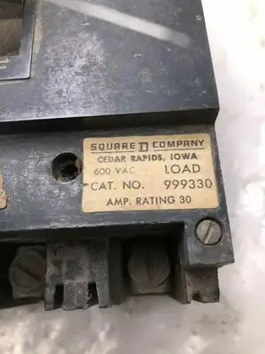 Square D 999330 30A MCCB Molded Case Circuit Breaker 600VAC