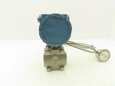 Rosemount 1151GP4S22S1 Smart Pressure Transmitter 1151 Flange Mt Sensor 9' Line