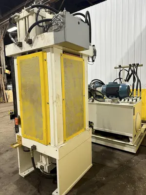 200 TON AMD 4-POST TIE-ROD FRAME HEAVY DUTY HYDRAULIC PRESS & MULTI-PRESSURE HYDRAULIC UNIT: STOCK #19452