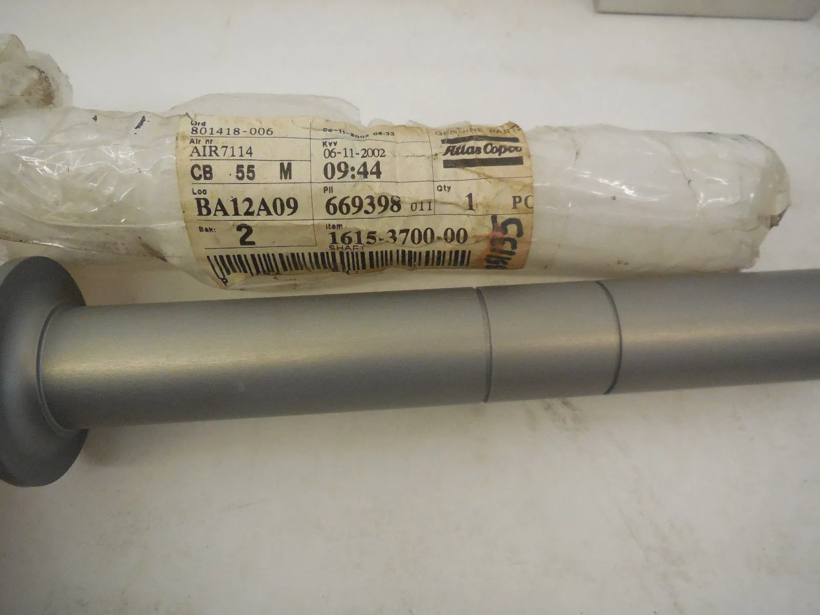 NEW ATLAS COPCO 1615-3700-00 SHAFT 1615370000