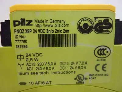 USED PILZ PNOZX8P24VDC3N/O2N/C2SO