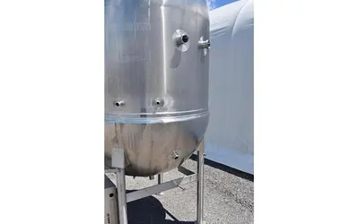 Used Hamilton 500 Gallon Jacketed Tank (Kettle), Full Vacuum / Evaporator