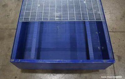 Used Denios 2-Tote Spill Containment Pallet – 500-Gallon Sump, Steel Grate