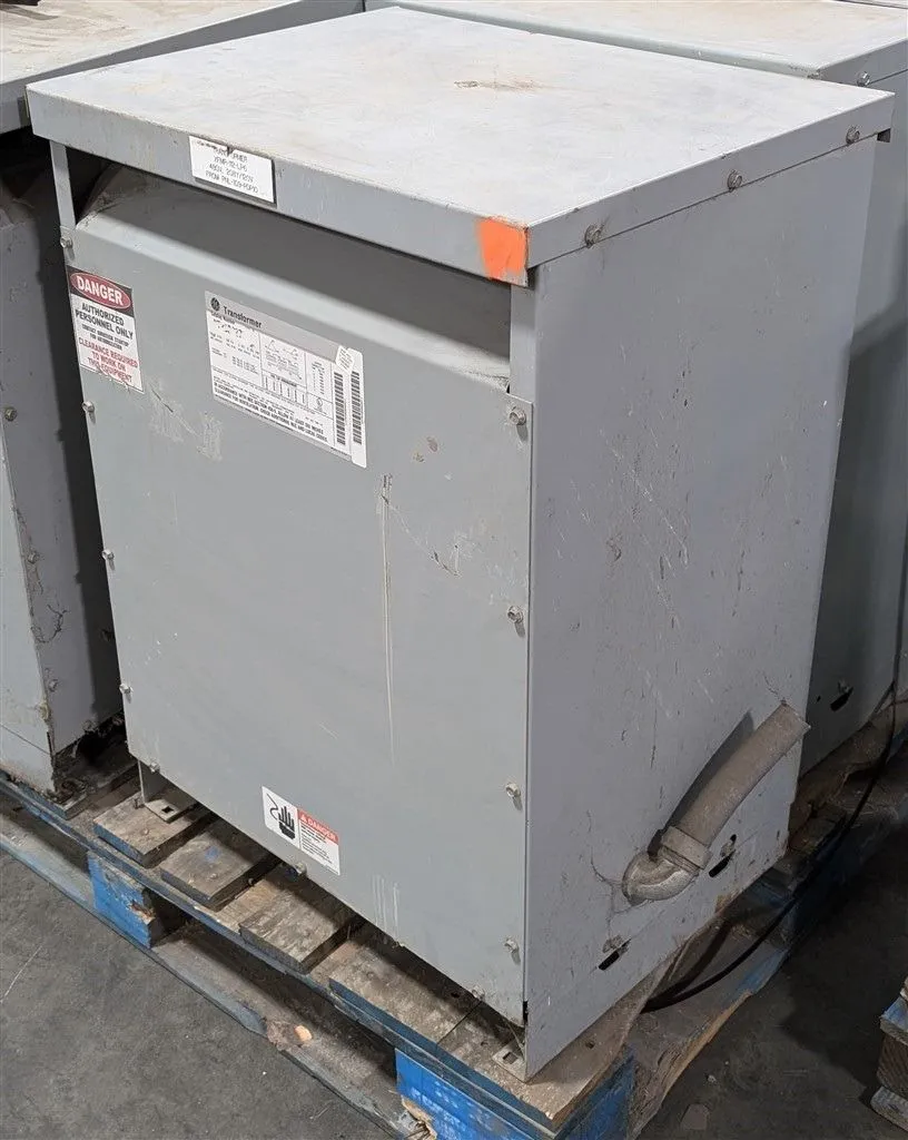45 kVA GE 9T23B3873 Dry Type Transformer 480V PRI 208Y/120V SEC Tested