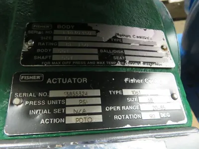 Fisher 14" V150 V-Ball Control Valve