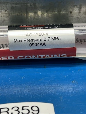 NEW Airpel air cylinder AC 1250-4 max pressure  0.7 MPa Fast Shipping!