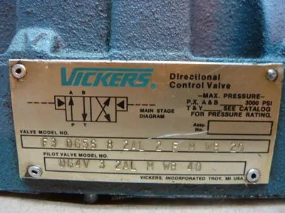 USED VICKERS F3DG5S82AL2EMWB20