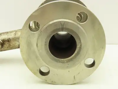 Habonim 1-1/2" Class 150 Flanged 2pc Stainless Ball Valve 275psi 316SS/CF8M