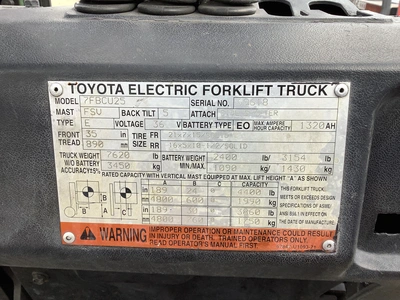 Used TOYOTA 7FBCU25 Misc Forklifts Michigan US | Miedema Asset Management Group #1486262