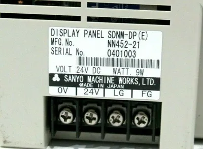 USED SANYO SDNM-DP DISPLAY PANEL SDNMDP