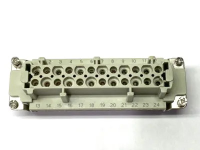 New | in-Stock HARTING Han 24 E-F Female Insert, 48 Contacts, 16A, 500V, 6kV Contact Blocks Michigan US | Maverick Industrial Sales #1487704