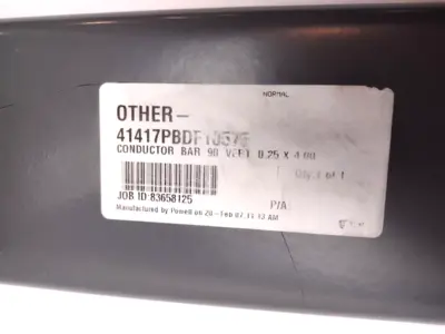 USED POWEL CONDUCTOR BAR 90 VERT 0.25 X 4.00