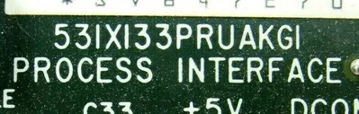 USED GENERAL ELECTRIC 53IXI33PRUAKGI PROCESS INTERFACE BOARD