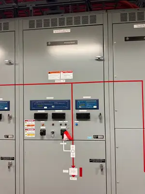 25kV Switchgear Lineup 1200A w/ Power Vac Breaker VB1 27.0-16-0