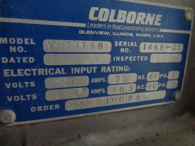 Used COLBORNE CORPORATION YX01148 Dough Sheeters & Presses California US | BakeryEquipment.com #1555570