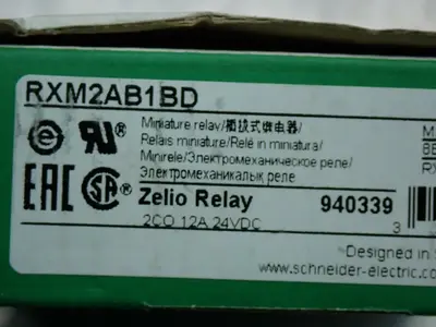 NEW SCHNEIDER ELECTRIC RXM2AB1BD