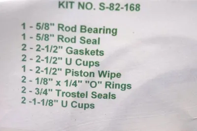 NEW RIMA S-82-168 SEAL KIT S82168