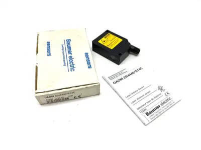New | in-Stock Baumer Teach-In: Button Distance Sensor 30~70mm, Pulsed Red Laser Diode Sensors Michigan US | Maverick Industrial Sales #1398356