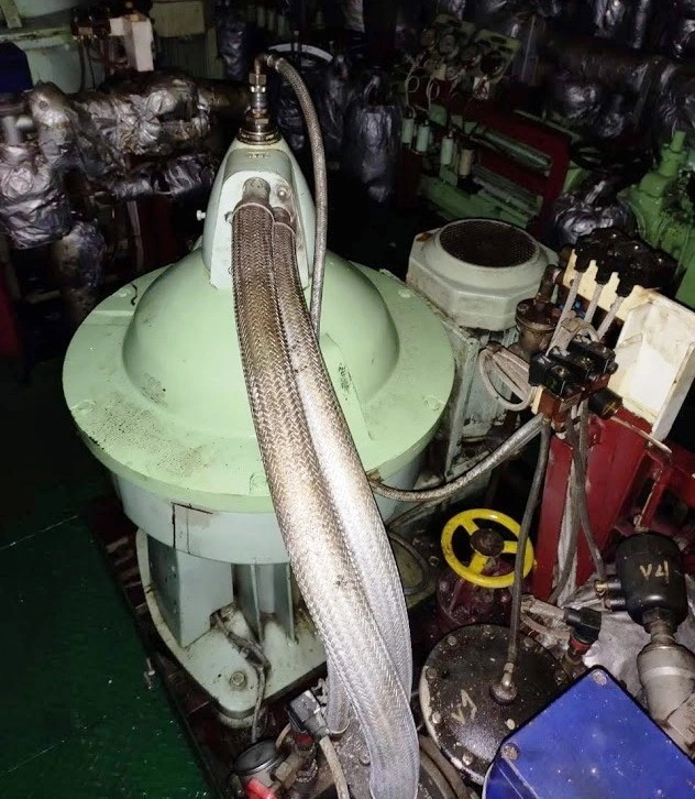 (2) Alfa-Laval S-850 fuel/lube oil purifiers, 316SS.