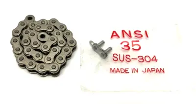 USED HHK STAINLEES STEEL CHAIN LINK W/ LOCK KEY 1'