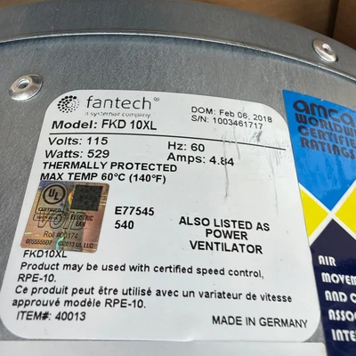 NEW Fantech 40013