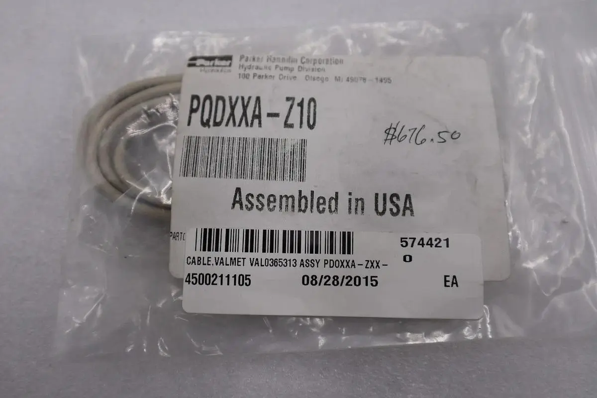 PARKER PQDXXA-ZXX-KABEL PROGRAMMING CABLE FOR PQDXXA-Z10 STOCK H1650A