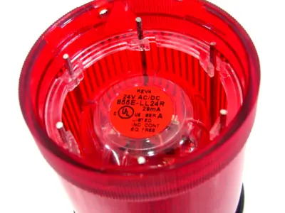 ALLEN BRADLEY 855E-BCB BASE W/ LENS 855E-LL24R NEW, SURPLUS