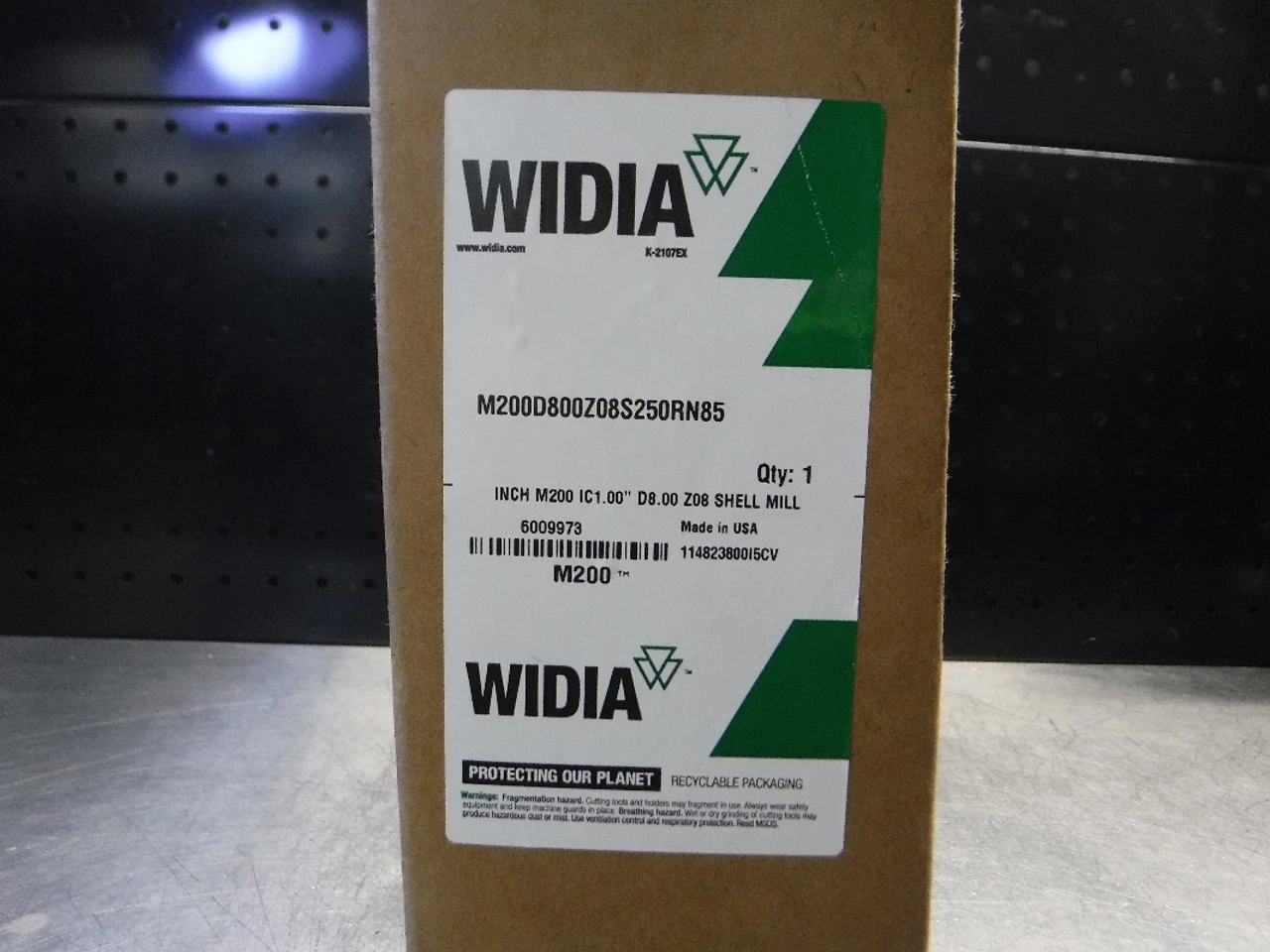 Widia 200mm Indexable Facemill 2.5" Arbor M200D800Z08S250RN85 (LOC179)