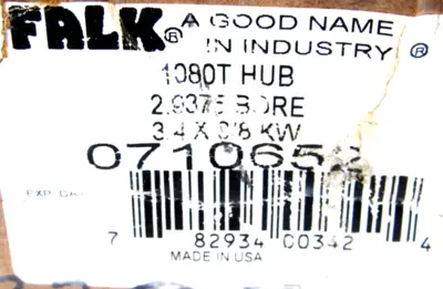 NEW FALK 0710652 1080T HUB 2.9375 BORE