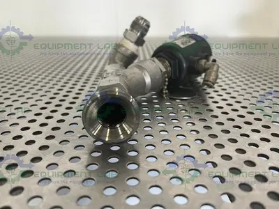 USED BURKERT 00462610 SOLENOID VALVE 1/2 PTFE W/ THREADED TO 1/2" NPT FITTING 145 PSI