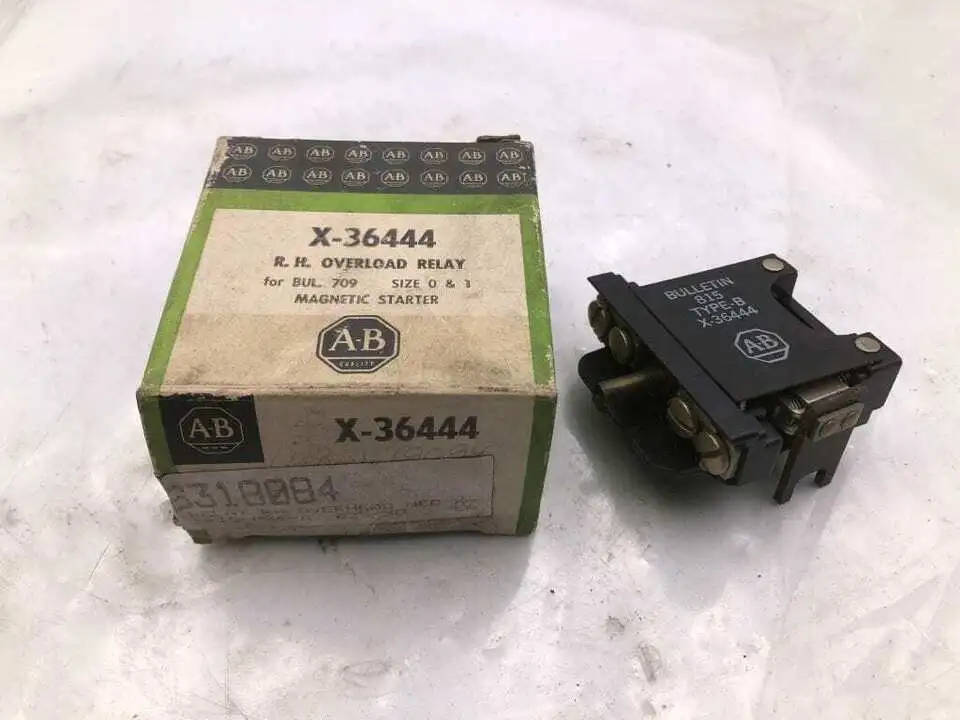 Allen-Bradley X-36444 Size 0 & 1 R.H. Magnetic Overload Relay  -NIB