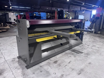Used 2025 GMC MACHINERY 10X0 GAUGE HEAVY DUTY HYDRAULIC SHEAR (HS-1010E) Power Squaring Shears (Gauge) Illinois US | Revelation Machinery #1413980