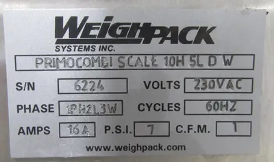 USED WEIGHPACK Xpdius Bagger 1700