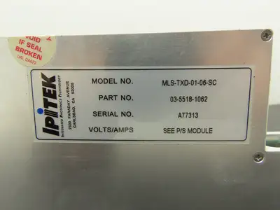 IPITEK MLS-TXD-01-06-SC LSM Transmitter RF Coax-Laser Optical 03-5518-1062
