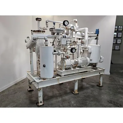 Used 7.5HP Intervac Industrial Vacuum Pump Package